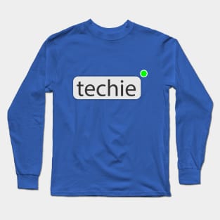 techie programmer guy Long Sleeve T-Shirt